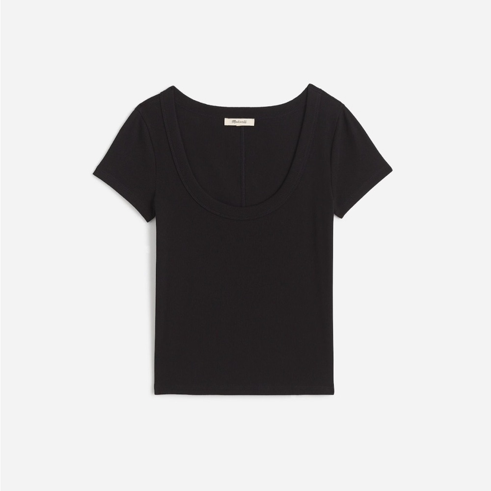 Madewell (Re)generative Cotton Ribbed Scoopneck Tee